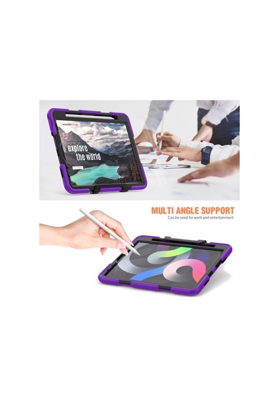 Apple İpad Pro 11 2020 Kılıf Griffin Tablet Kapak - Mor Arka Kapak