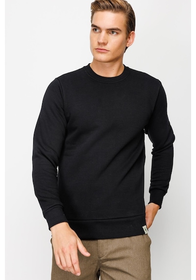 Igs İgs Erkek Siyah Standart Bisiklet Yaka Sweatshirt Siyah