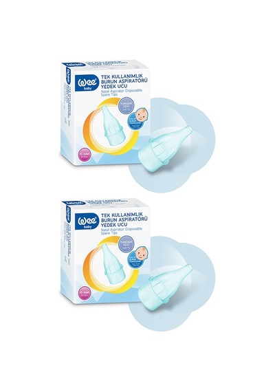 Wee Baby 163 Burun Aspiratörü Yedek Ucu 2 x 10'lu Mavi