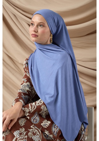 Silk Home Premium Penye Şal 65002-42 Kot Mavi Çok Renkli