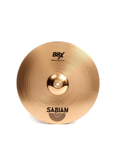 Sabian 41608x B8x Medium Crash 16 İnç Davul Zili Başlangıç/orta Seviye Saf B8 Bronz, Dengeli Sürdürülebilirlik Sustain Ve Çok Yönlü Kullanım