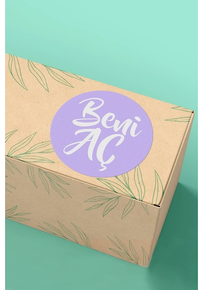 Mor Beni Aç Sticker 3x3cm St2370 Çok Renkli