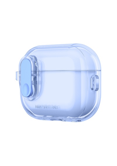 Apple Uyumlu AirPods Pro 2 Kılıf Amazingthing Magnetik Kilit Tasarımlı Minimal Serisi Kılıf Mavi
