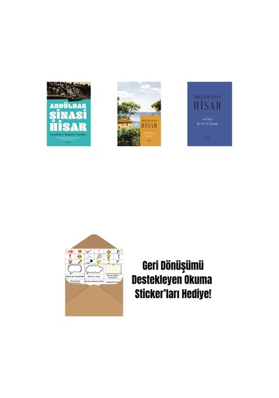 İstanbul Ve Boğaziçi Yazıları + Geçmiş Zaman Köşkleri Kitap Boy + Aşk İmiş Her Ne Vâr Âlemde Ciltli + Okuma Sticker'ları