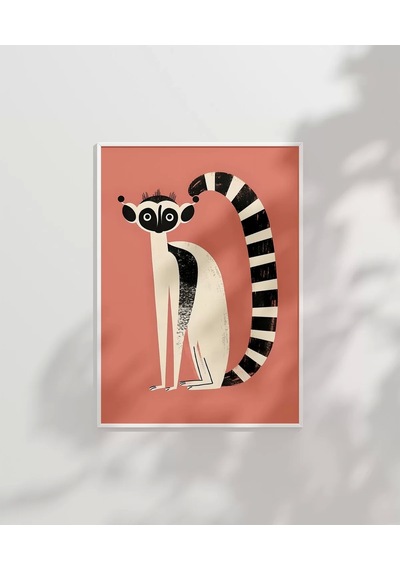 Çerçevesiz Poster Lemur Günlükleri