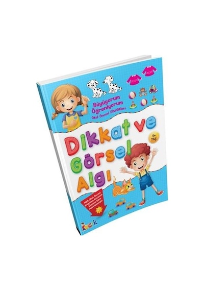 Dikkat ve Görsel Algı - Büyüyorum Öğreniyorum Okul Öncesi Etkinlikleri- Bıcırık Yayınları