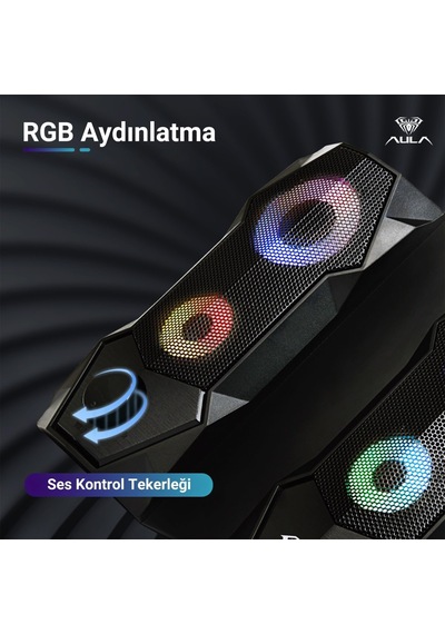Lexroo N-301 10w Masaüstü Rgb Gaming Oyuncu Pc 1+1 Speaker Hoparlör