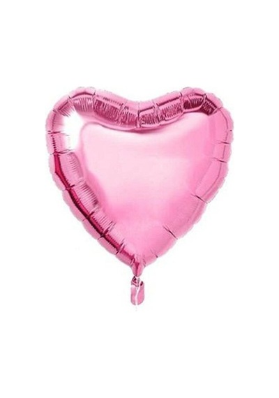 Kalpli Pembe Folyo Balon 18 Inç 40 CM