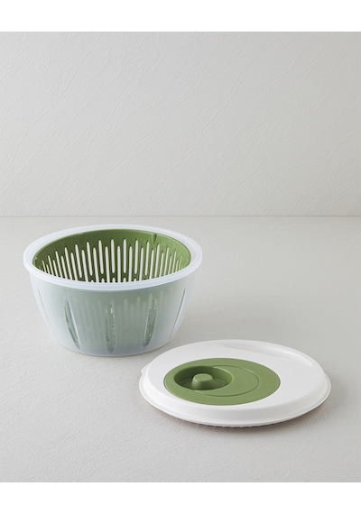 English Home Alexi Plastik Salata Kurutucu Mutfak Gereci 25,6x25,6x14,2 Cm Yeşil Yeşil