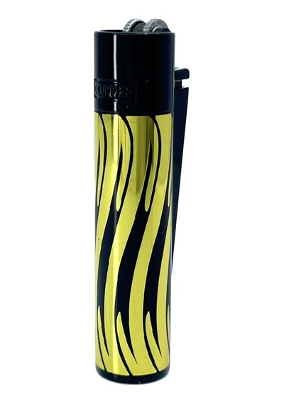 Clipper Metal Özel Elegant Serisi Çakmak - Gilded Flow Siyah