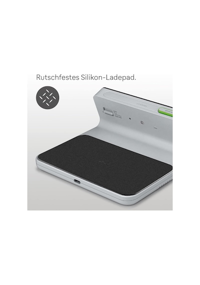 Dijital Va-lcd Ekranlı Çalar Saat, 10 W Qi Kablosuz Hızlı Şarj Pedli, Otomatik Arka Işık Ayarı, Hızlı Ayarla, Sinyal Tonu Alarmı, Gri, Model Bc21geu. Çok Renkli