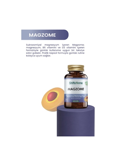 Magzome Sukrozomiyal Magnezyum & B6 & D3 Vitamini 30 Kapsül