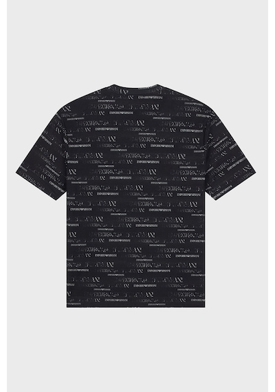 Emporio Armani Tamamı Logolu Bisiklet Yaka T Shirt Erkek T Shirt Em006812 Af10017 Fb563 Lacivert