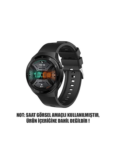 Xiaomi Amazfit Gtr 47mm İçin Kordon, Silicone Rapidbands Siyah