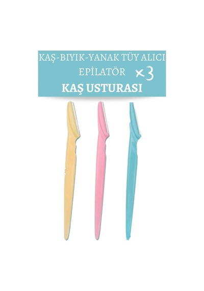 Braun Mini Tüy Alma Makinesi + Sünger + 3'lü Kaş Usturası