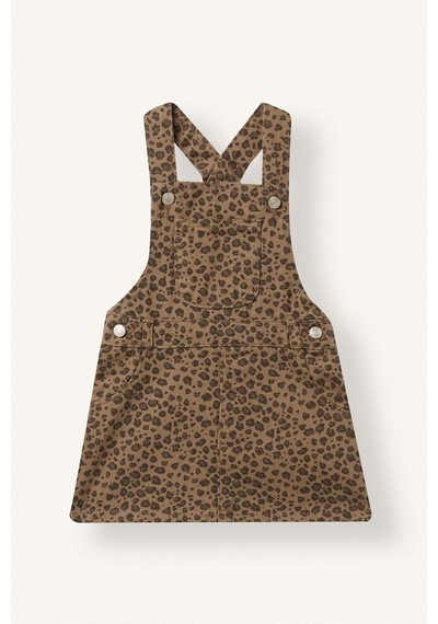 Defacto Leopar Desenl Twıll Salopet Elbise Kız Bebek I1479a526aubn256 Kahve-bn256