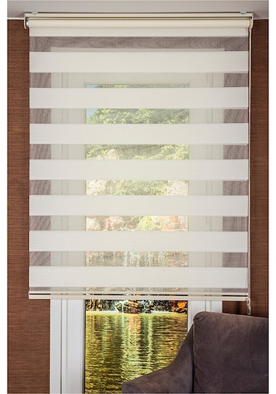 Oba Perde Zebra Stor Mikropliseli Krem 1000797178