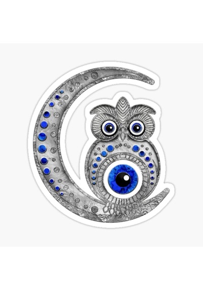 Nazar Boncuğu Model5 Sticker Oto Yapıştırma Etiket 15Cm