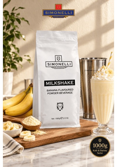 Simonelli Muz Aromalı Toz Milkshake Karışımı 1 KG