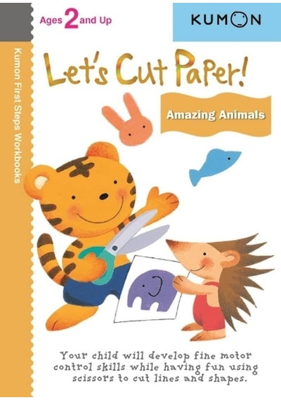 Kumon Let's Cut Paper Amazing Animals