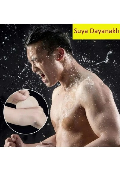 10 Adet Erkek Kadın Suya Dayanıklı Göğüs Meme Ucu Kapatıcı Gizleyici Koruyucu Bez Pedi Bandı