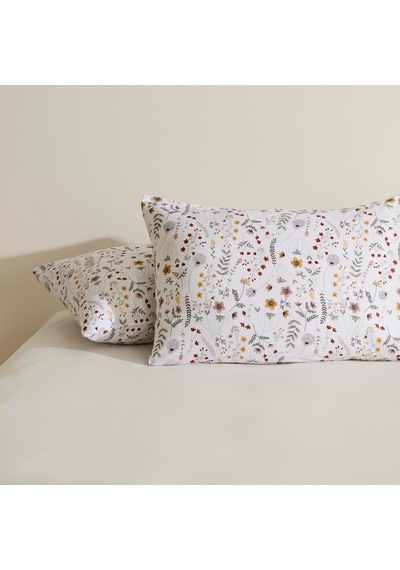 Vina%100 Pamuk 2'li Yastık Kılıfı Multicolor Açik Mavi