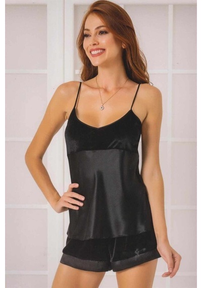 Pierre Cardin 440 Bayan Kadife Şortlu Takım 001