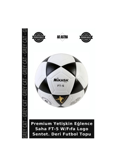 Premium Yetişkin Eğlence Saha Ft-5 W/fıfa Logo Sentet. Deri Futbol Topu Çok Renkli