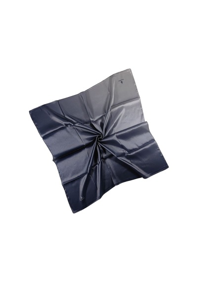 Mim Eşarp Mısırlı Eşarpları Degrade Kristal Sport Bulut Desenli Polyester Eşarp Koyu Lacivert - Koyu Vizon