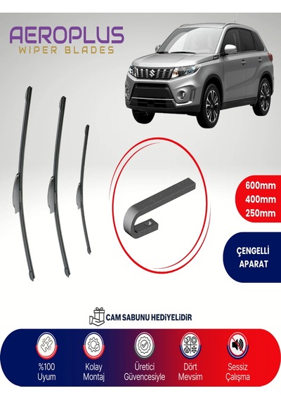 Aeroplus Suzuki Vitara Ön Arka Muz Silecek Takımı 2015-2018
