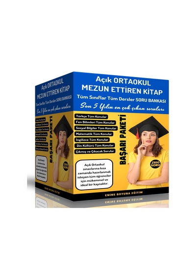Açık Ortaokul Mezun Ettiren Kitap Seti 4 Spiralli Kitap