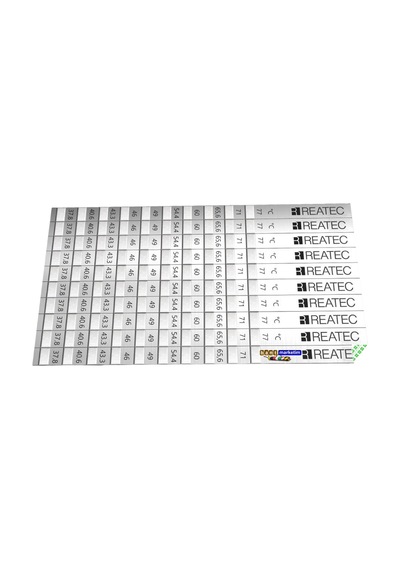 Reatec Sıcaklık Ölçüm Etiketi Isı Ölçer Ölçüm Aralığı 37,8 C - 77 C 10adet