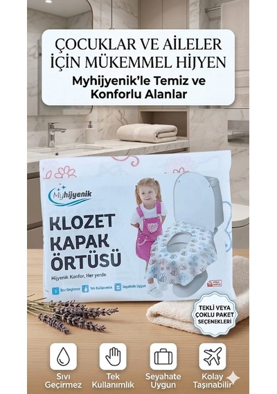 Kullan At Klozet Kapak Örtüsü 20 Adet 2 10