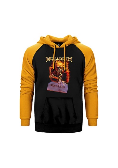 Megadeth For Sale Sarı Renk Reglan Kol Sweatshirt / Hoodie