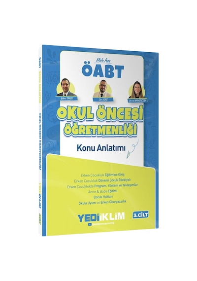Yediiklim Yayınları 2027 Meb-ags Öabt Okul Öncesi Öğretmenliği Konu Anlatımı 3. Cilt - Bülent Tanık, Can Köni, Cennet Karataştan