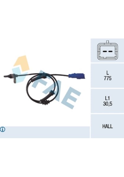 Fae 78013 Abs Hız Devir Sensörü Arka P1007-c2-c3 02 4545.98 -