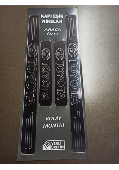 Toyotta Grubu İle Uyumlu Pleksi Kapı Eşiği Ön Arka 4lü Set