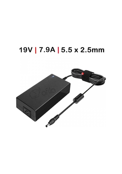 Standart 19v 7.9a 150w 5.5 2.5mm Notebook Adaptörü 7.89a, 7.7a, 7.69a, 7.1a, 6.92a / Rna-ac04