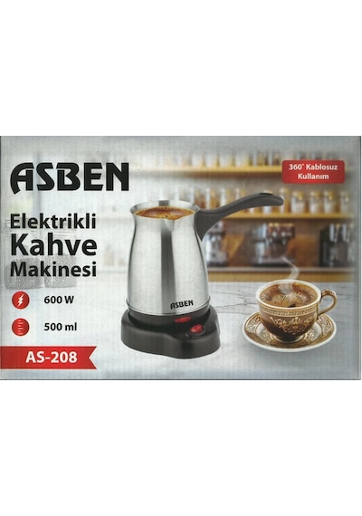 Asben AS-208 600 W Elektrikli Türk Kahve Makinesi