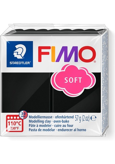 Fimo 8020-9 Fimo Soft Modelleme Kili 57 Gr. Siyah