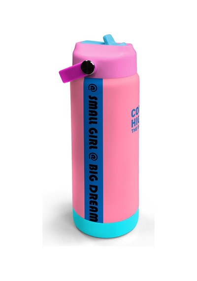 Coral High Pembe Katlanır Ağızlıklı Çelik Termos 650 Ml 38353 Papatya