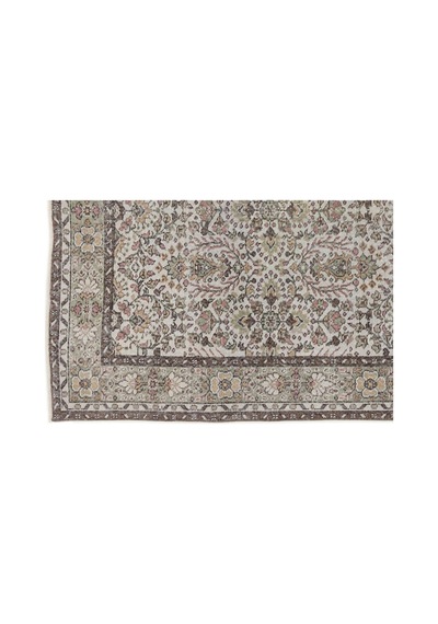 El Dokuması Vintage Yün-pamuk Naturel Halı 7486 163 X 290 Cm Çok Renkli
