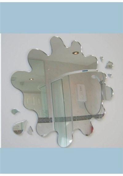 M3 Decorium Çamur Splash Dekoratif Ayna Gümüş