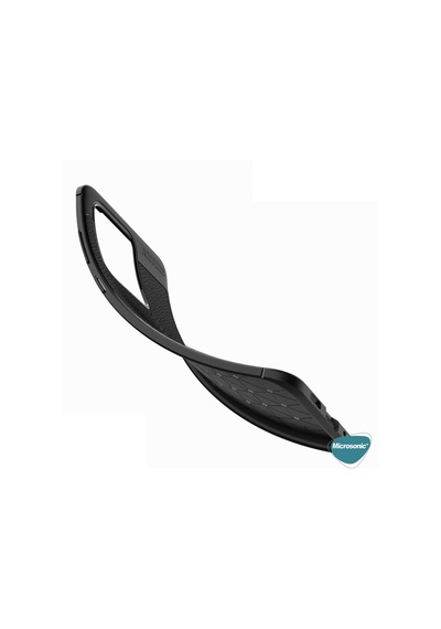 Microsonic Samsung Uyumlu Galaxy S21 Ultra Kılıf Deri Dokulu Silikon