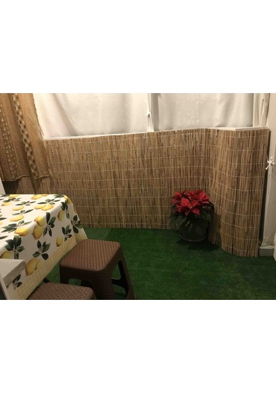 Bygolden 1 Metre x 5 Metre Kamış Hasır Doğal Çit Gölgelik