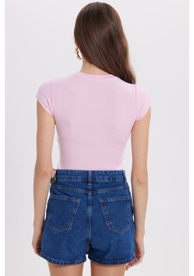 Tudors Kadın Regular Fit Klasik Kesim Bisiklet Yaka Viskon Kumaş Ultra Soft Pembe Tişört-37794 Pembe Tudors Kadın Regular Fit Klasik Kesim Bisiklet Yaka Viskon Kumaş Ultra Soft Pembe Tişört-37794 Pembe