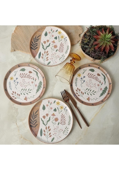 Soft Bloom Nordic Pasta Tabağı 22 Cm 4 Adet 22876-77 Çok Renkli