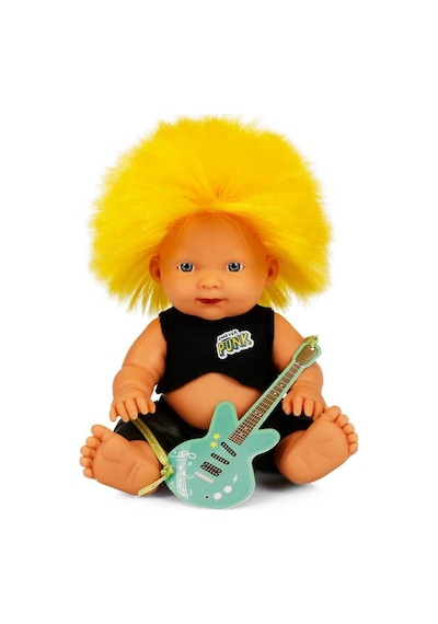Punk Nil Bebek 23 Cm 23495 Sarı Kirpi Saç