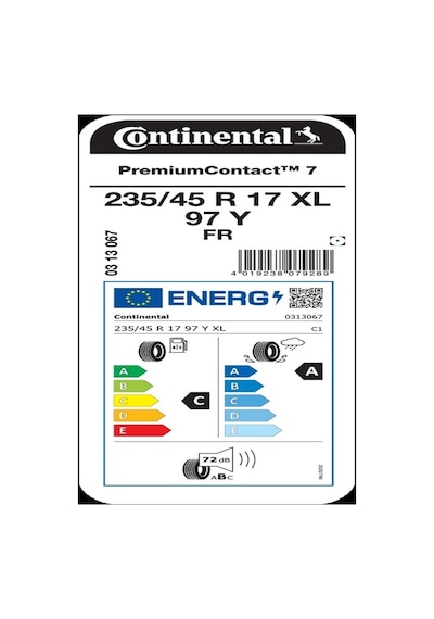 Continental 235/45 R17 97y Premiumcontact 7 XL Fr E Yaz Lastiği 2026