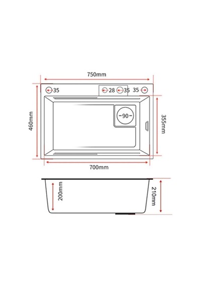 Fleko 750x450 Cm Ankastre Evıye Setı Sıyah Paket Diğer